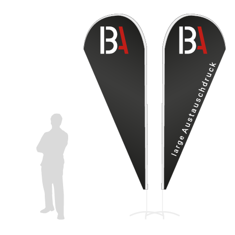 Beachflag Drop Austauschdruck | Large (350 cm) | beidseitig bedruckt