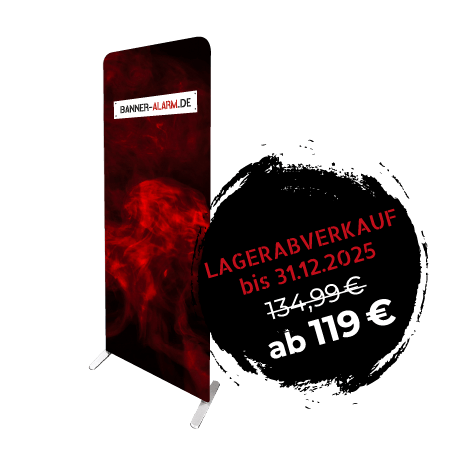 Aufsteller ZIPP ECO | B 80 cm x H 200,9 cm | bedruckt