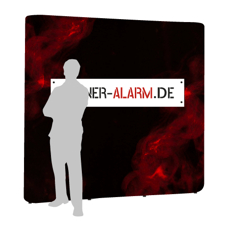 Pop-Up Faltwand | 3x3 Felder gerade | einseitig bedruckt