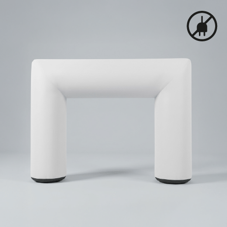 Aufblasbarer Torbogen quadratisch | 4,5 x 3 m | einfarbig