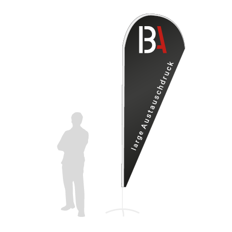 Beachflag Drop Austauschdruck | Large (350 cm) | einseitig bedruckt