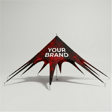 Sternzelt | 10 x 10 m | bedruckt