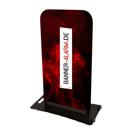 Kundenstopper ZIPP | B 80 cm x H 117,4 cm | mit Druck