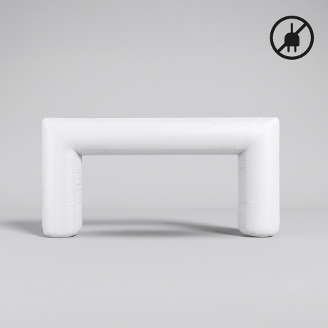 Aufblasbarer Torbogen quadratisch | 6 x 3,5 m | einfarbig