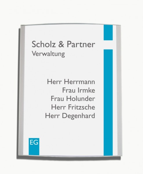 Wandschild | System Zenit | DIN A6