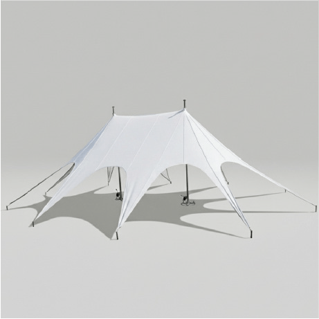 Sternzelt | 12,6 x 17,2 m | einfarbig