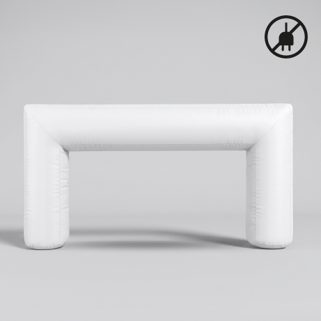 Aufblasbarer Torbogen quadratisch | 8 x 4,5 m | einfarbig