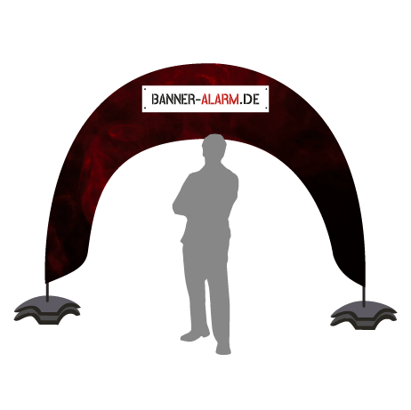 Beachflag Bogen | B 400 cm x H 300 cm | einseitig bedruckt