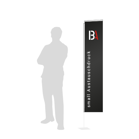 Beachflag Rechteck Austauschdruck | Small (200 cm) | einseitig bedruckt