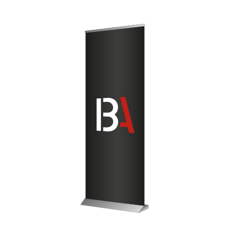 Roll-Up Deluxe | B 85 cm x H 153 - 200 cm | einseitig bedruckt