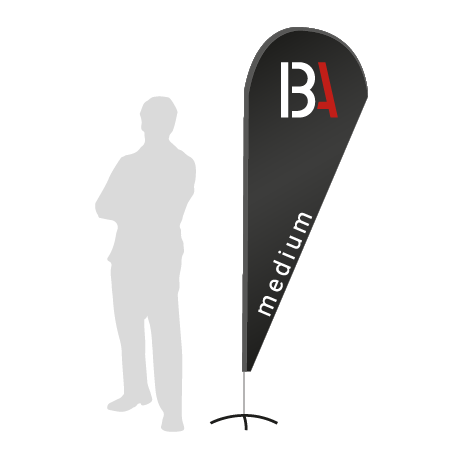 Beachflag Drop | Medium (280 cm) | einseitig bedruckt