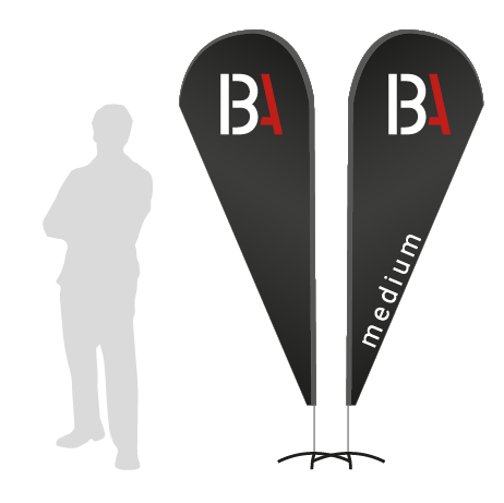 Beachflag Drop | Medium (280 cm) | beidseitig bedruckt