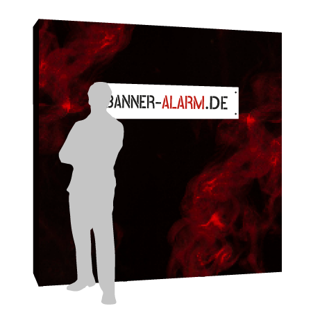 Textilfaltwand | 3x3 Felder gerade | einseitig bedruckt