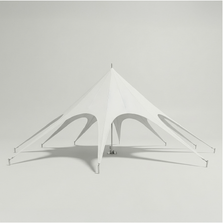 Sternzelt | 10 x 10 m | einfarbig