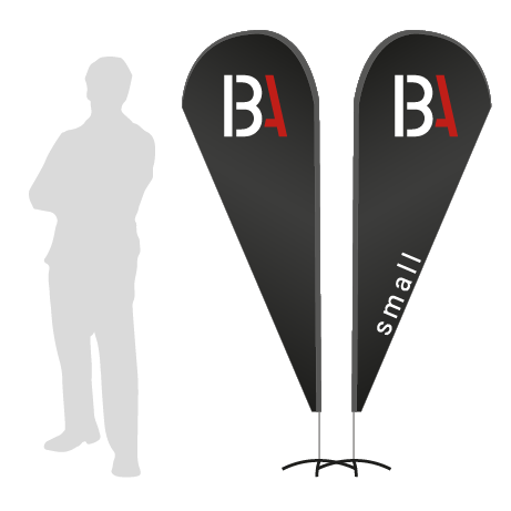 Beachflag Drop | Small (210 cm) | beidseitig bedruckt