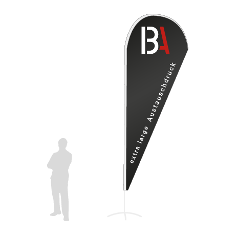 Beachflag Drop Austauschdruck | Extra Large (460 cm) | einseitig bedruckt