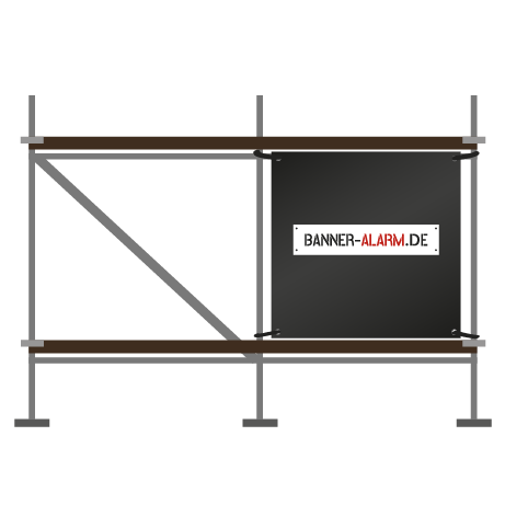 Gerüstbanner | B 65 cm x H 206 cm | einseitig bedruckt