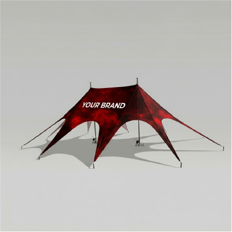 Sternzelt | 10 x 13,7 m | bedruckt