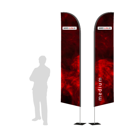 Beachflag Wind | Medium (320 cm) | bedruckt