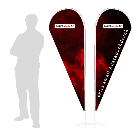 Beachflag Drop Austauschdruck | Extra Small (189 cm) | beidseitig bedruckt