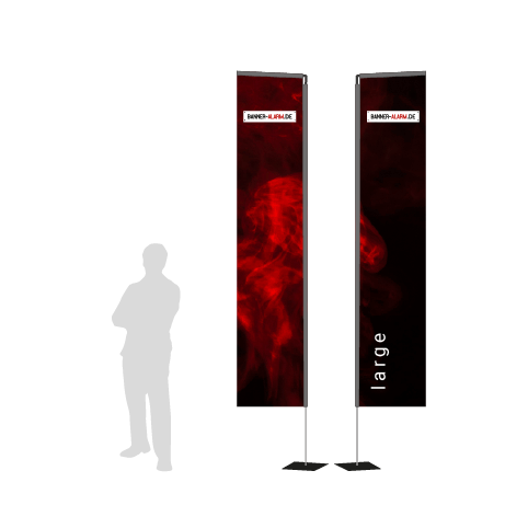 Beachflag Rechteck | Large (400 cm) | bedruckt