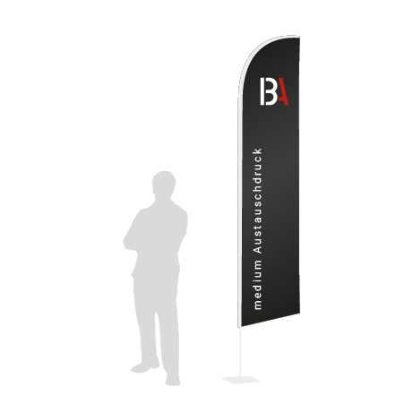 Beachflag Wind Austauschdruck | Medium (320 cm) | einseitig bedruckt