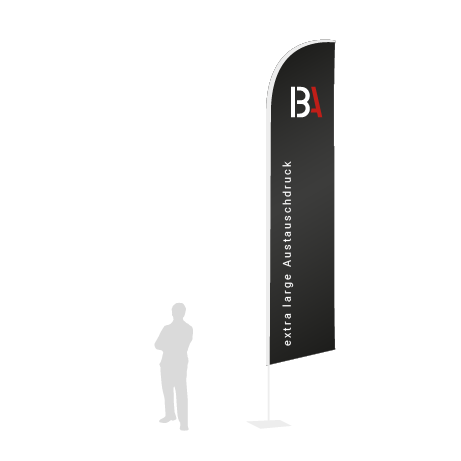 Beachflag Wind Austauschdruck | Extra Large (490 cm) | einseitig bedruckt