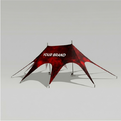 Sternzelt | 12,6 x 17,2 m | bedruckt