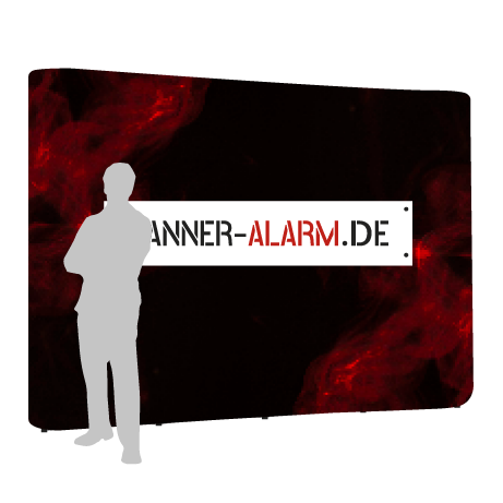 Pop-Up Faltwand | 4x3 Felder gerade | einseitig bedruckt