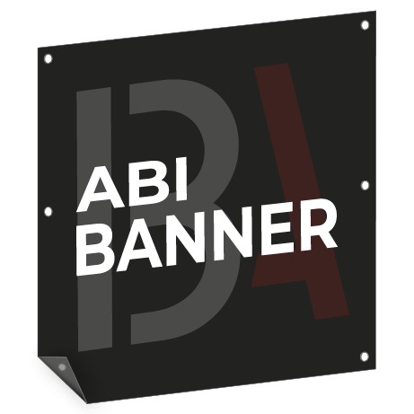 Abi Banner | freies Format | einseitig bedruckt