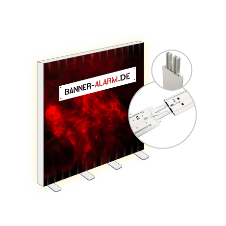 IllumiGO™ 2x2 | B 200 cm x H 200 cm | bedruckt