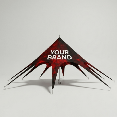 Sternzelt | 12,6 x 12,6 m | bedruckt